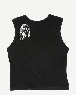 Alexander McQueen SS96 Embroidered Black Tank Top
