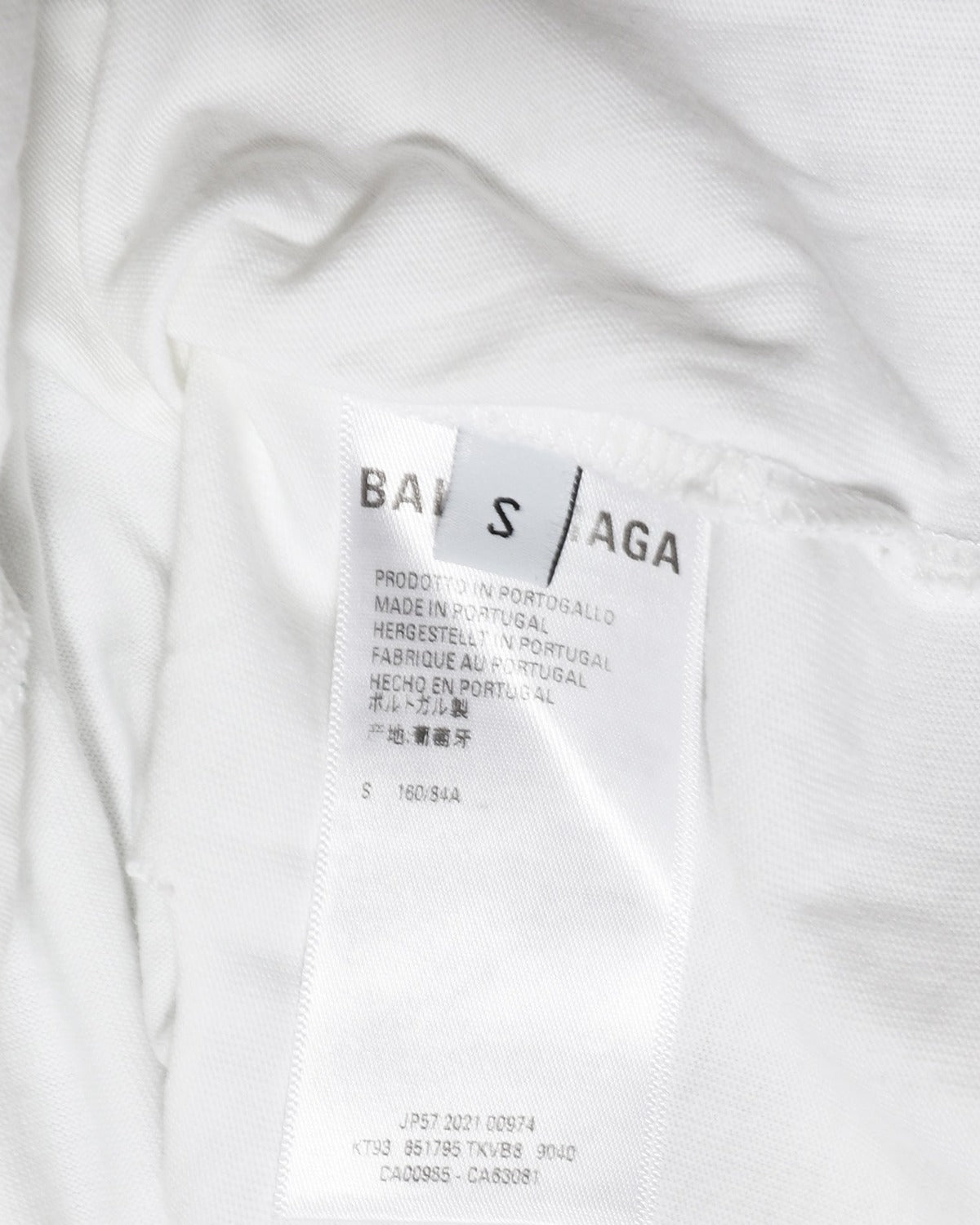 Balenciaga SS21 Destroyed Oversized Logo T-Shirt