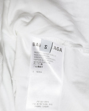 Balenciaga SS21 Destroyed Oversized Logo T-Shirt
