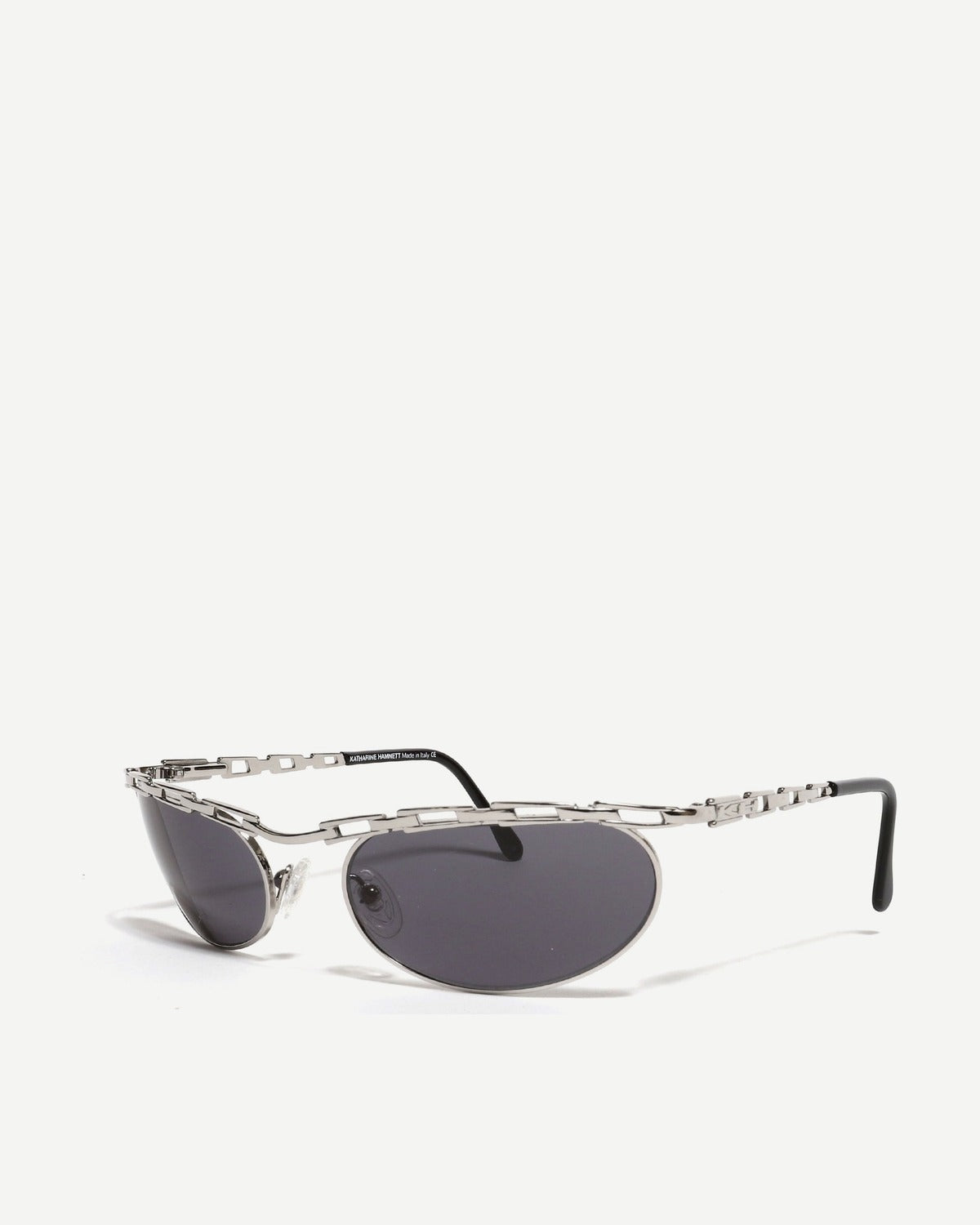 Katharine Hamnett Silver 90s KH019 Chain Sunglasses