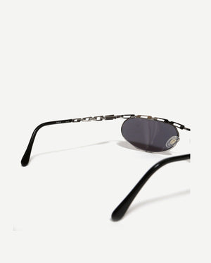 Katharine Hamnett Silver 90s KH019 Chain Sunglasses