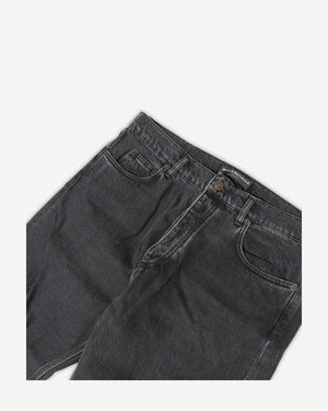 Balenciaga AW16 Washed Black Straight Leg Denim