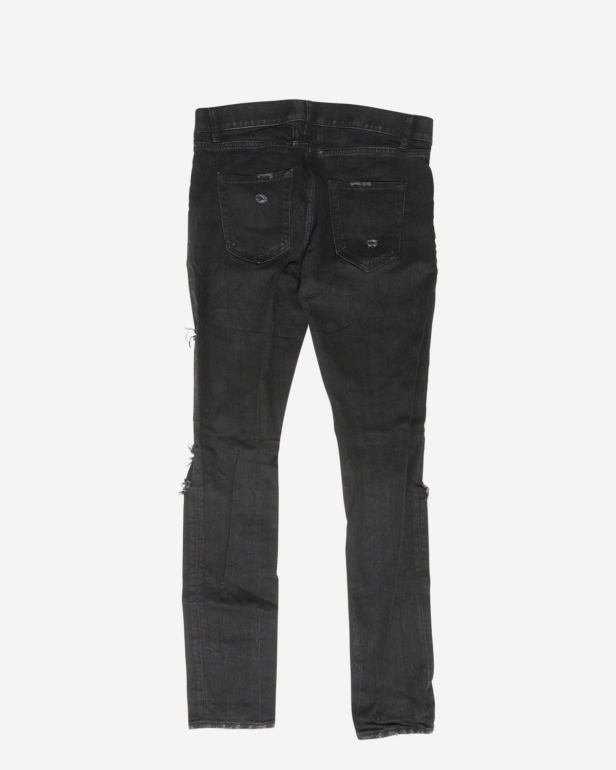 Saint Laurent Paris AW15 Black D02 Distressed Denim