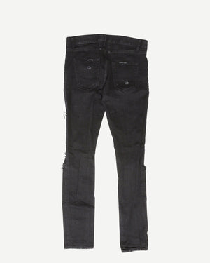 Saint Laurent Paris AW15 Black D02 Distressed Denim