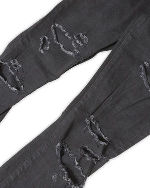 Saint Laurent Paris AW15 Black D02 Distressed Denim