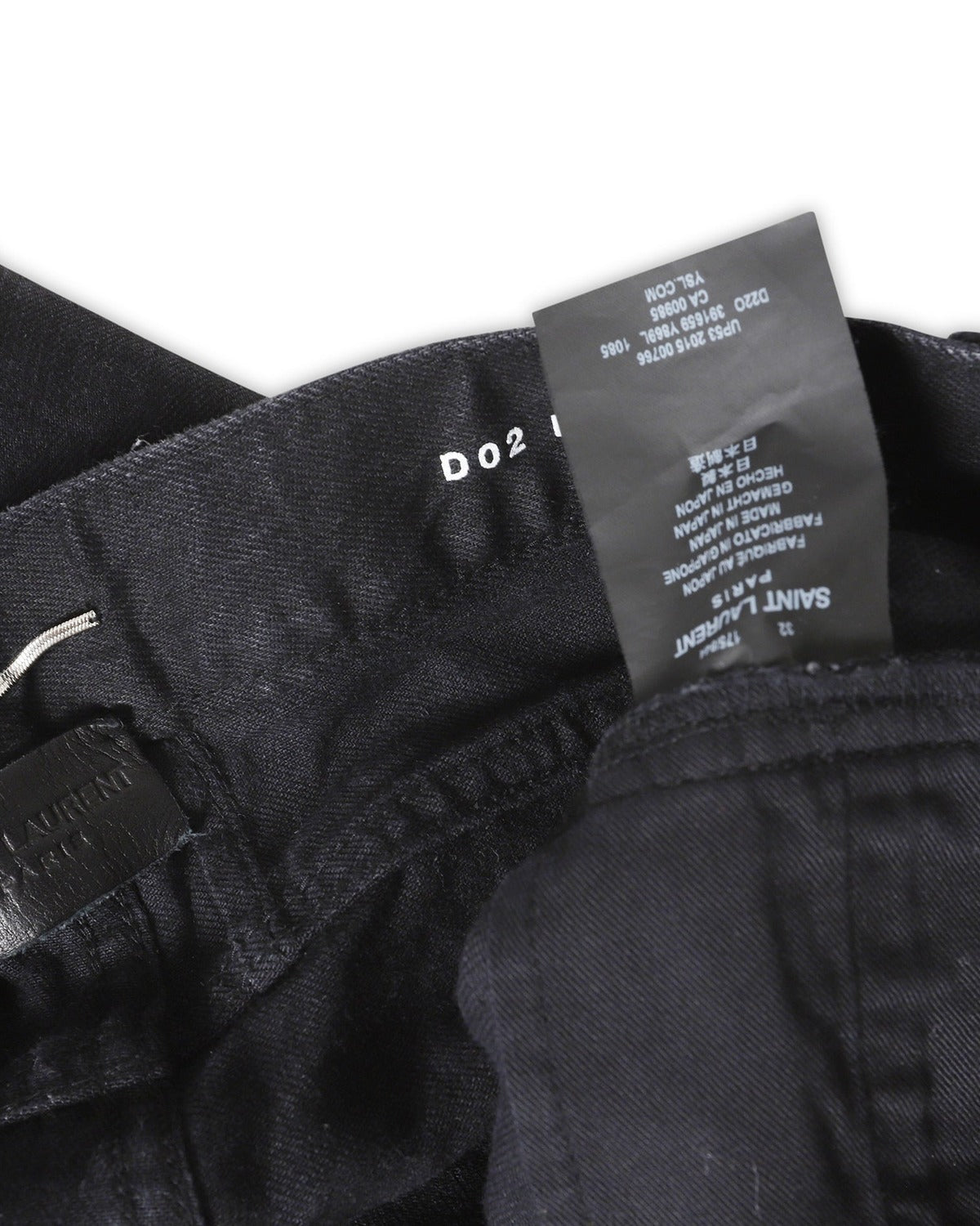 Saint Laurent Paris AW15 Black D02 Distressed Denim