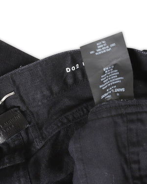Saint Laurent Paris AW15 Black D02 Distressed Denim