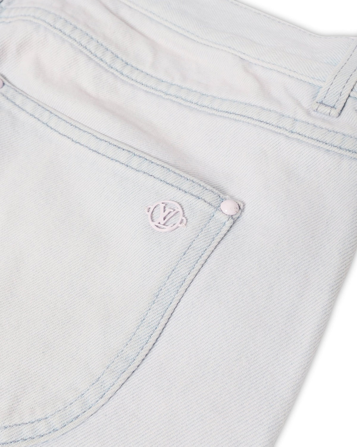 Louis Vuitton SS20 Pink Bleached Denim