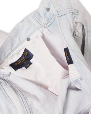 Louis Vuitton SS20 Pink Bleached Denim