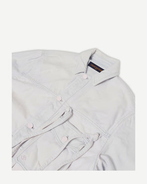 Louis Vuitton SS20 Pink Bleached Oversized Laced Shirt