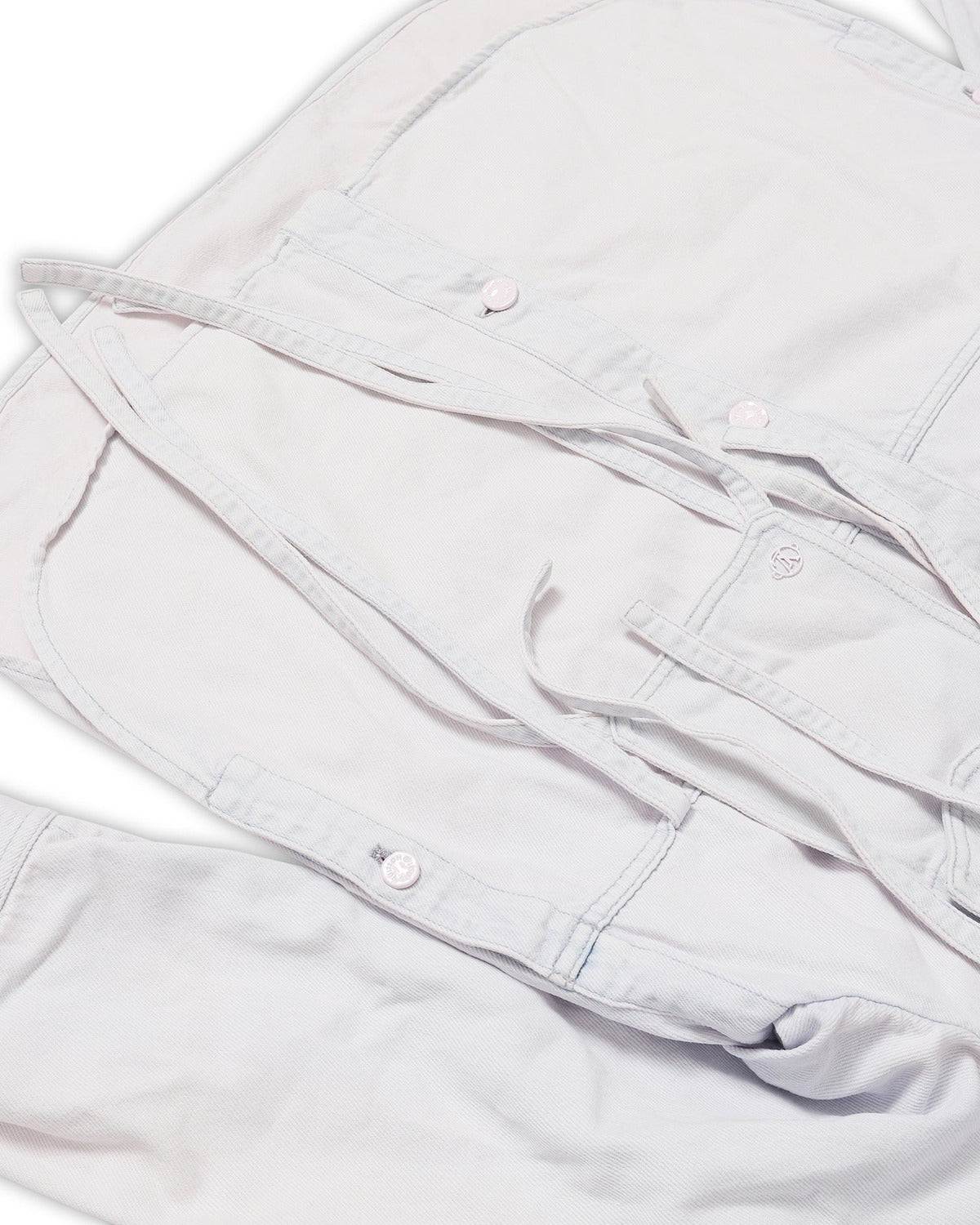 Louis Vuitton SS20 Pink Bleached Oversized Laced Shirt