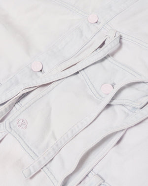 Louis Vuitton SS20 Pink Bleached Oversized Laced Shirt