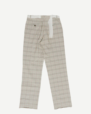 Maison Martin Margiela SS06 Tull Belted Reconstructed Plaid Pants