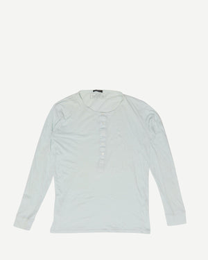 Balmain SS12 Teal Longsleeve Henley