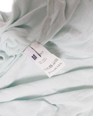 Balmain SS12 Teal Longsleeve Henley