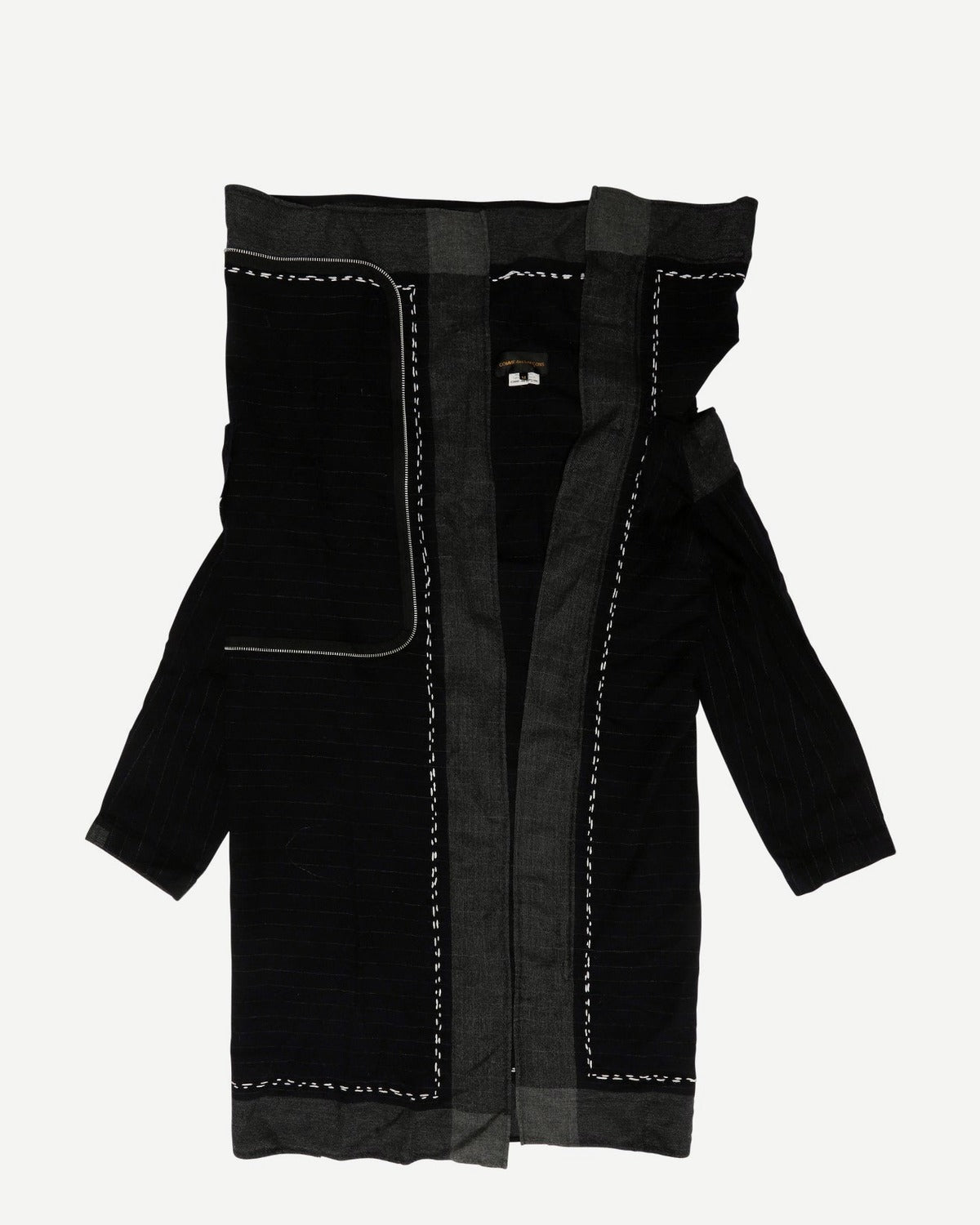 Comme des Garcons 90s Asymetrical Pinstripe Robe