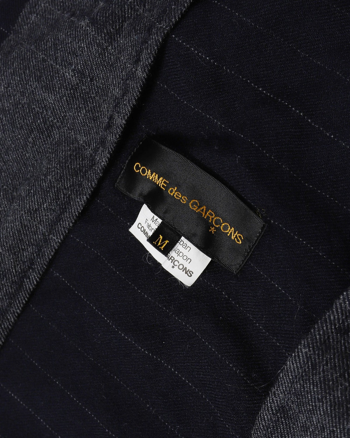 Comme des Garcons 90s Asymetrical Pinstripe Robe
