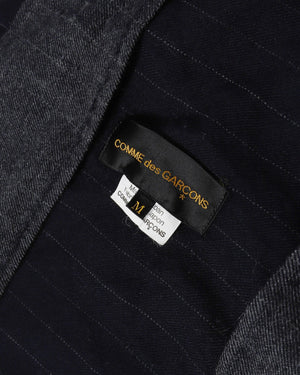 Comme des Garcons 90s Asymetrical Pinstripe Robe