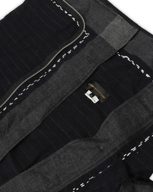 Comme des Garcons 90s Asymetrical Pinstripe Robe