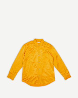 Our Legacy Orange Cotton Silk Blend Shirt