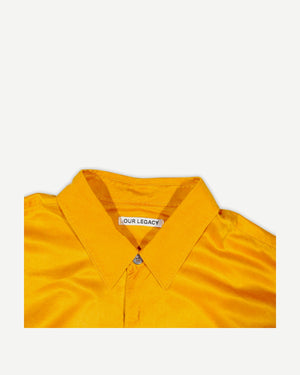 Our Legacy Orange Cotton Silk Blend Shirt