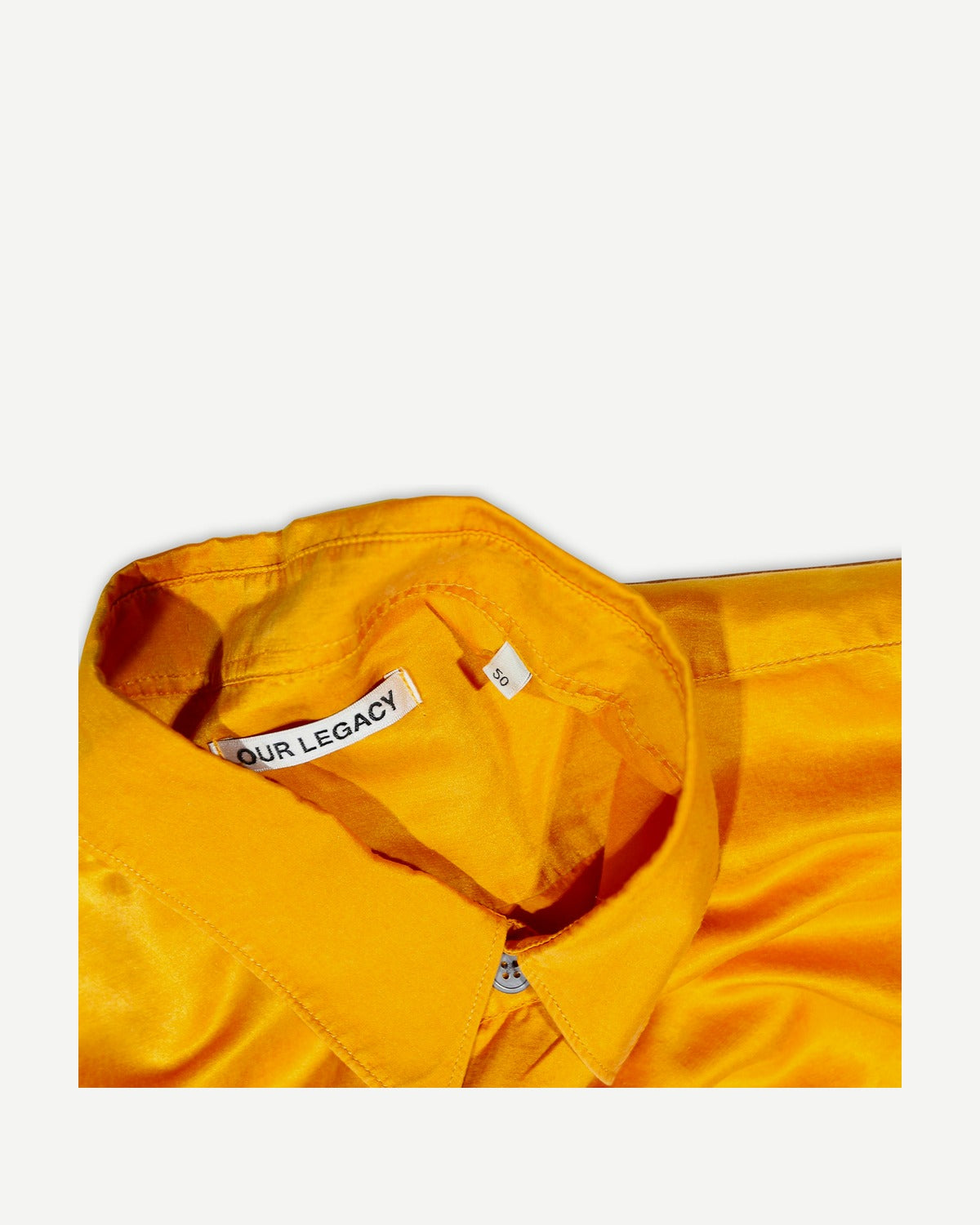 Our Legacy Orange Cotton Silk Blend Shirt