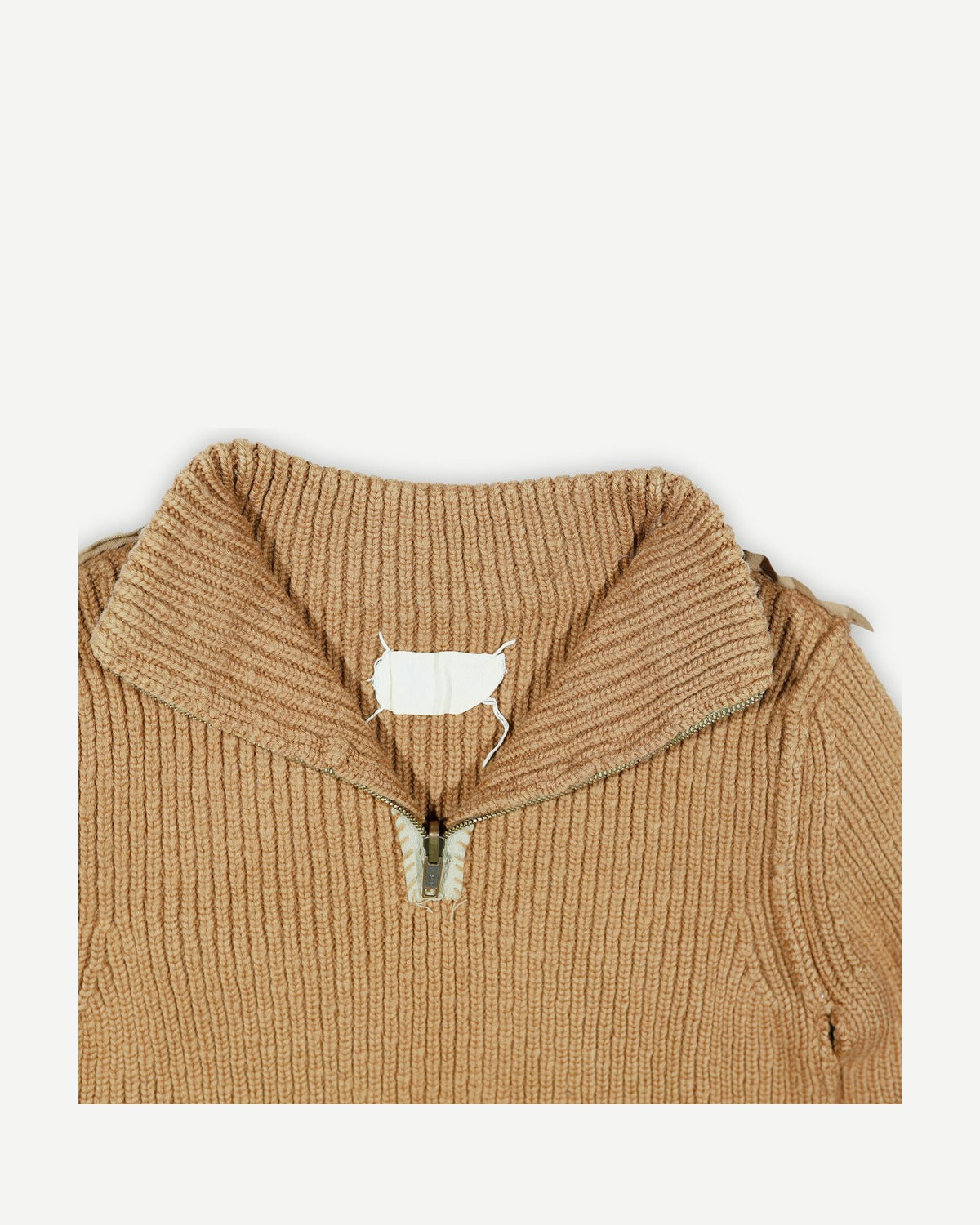 Maison Martin Margiela FW97 Miss Deanna Inside Out Reversible Military Knit Sweater