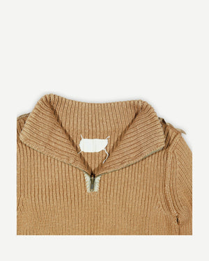 Maison Martin Margiela FW97 Miss Deanna Inside Out Reversible Military Knit Sweater