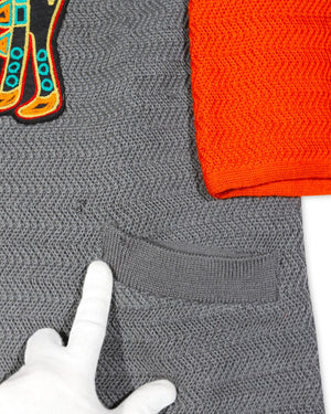 Kansai Yamamoto 80s Patched Modular Multicolor Knit Cardigan