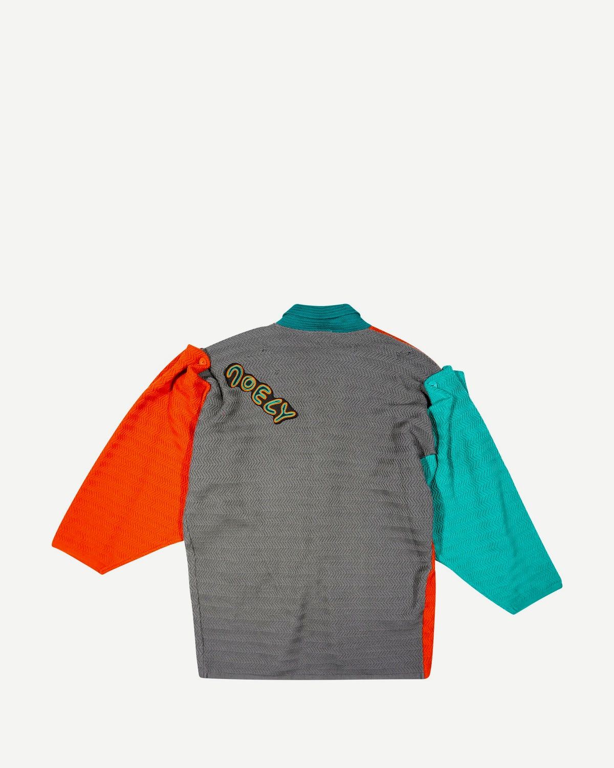 Kansai Yamamoto 80s Patched Modular Multicolor Knit Cardigan