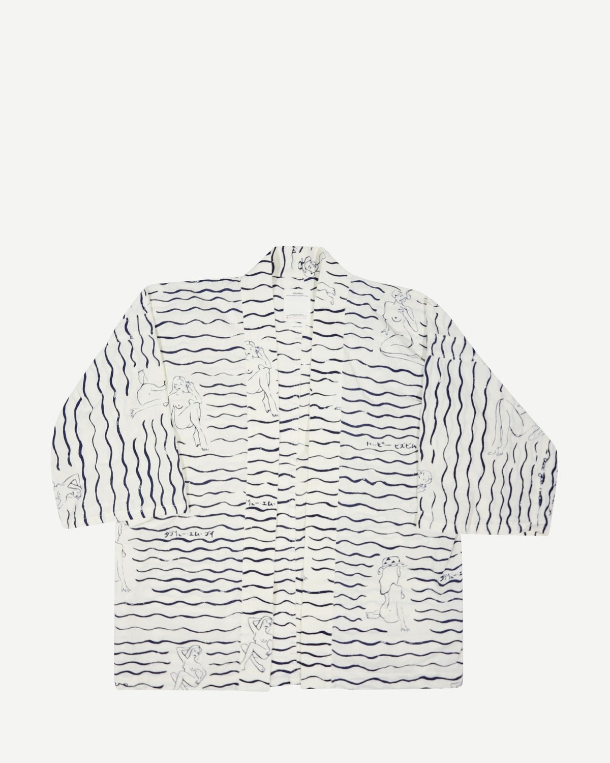 Visvim SS22 Happi Hickory Printed Striped Shirt