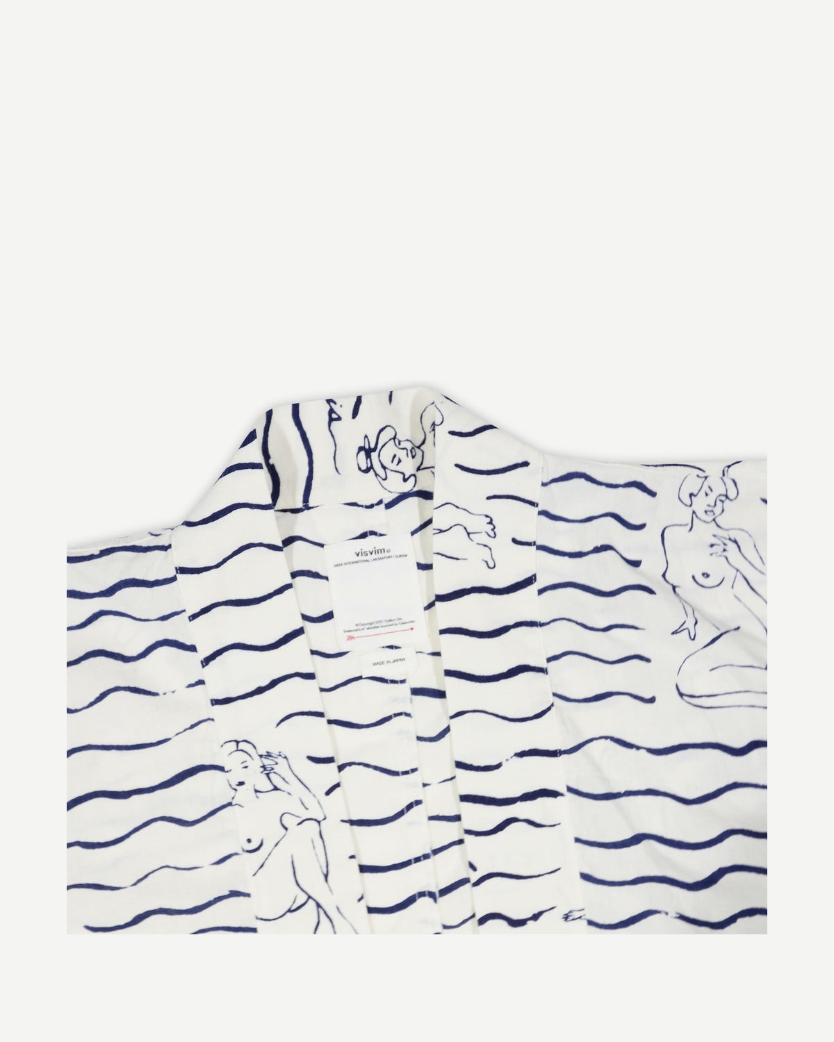 Visvim SS22 Happi Hickory Printed Striped Shirt