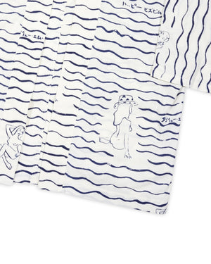 Visvim SS22 Happi Hickory Printed Striped Shirt
