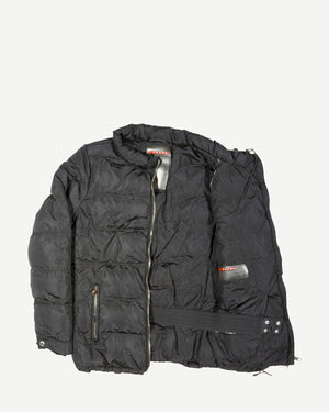 Prada Sport FW08 Black Nylon Down Jacket
