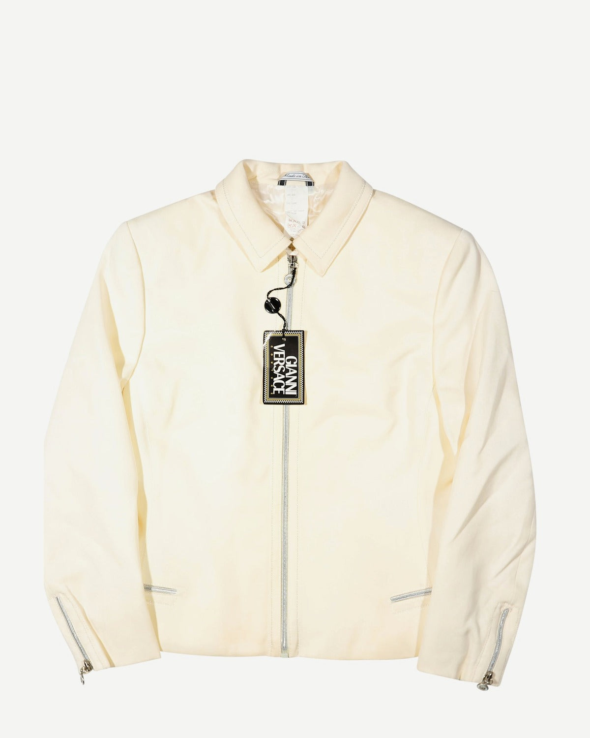 Gianni Versace SS96 Medusa Zip Oversized Silk Shirt