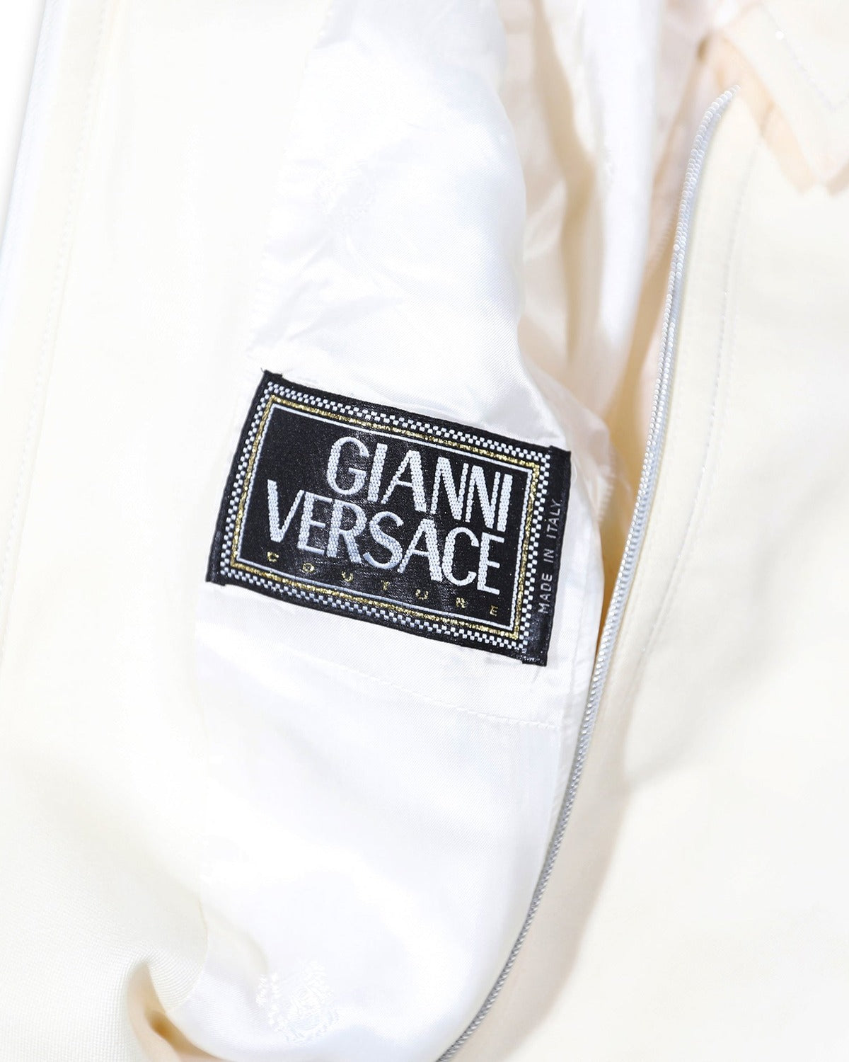 Gianni Versace SS96 Medusa Zip Oversized Silk Shirt