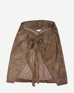 Azzedine Alaïa Vintage Leather Kimono Wrap Top