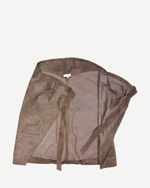 Azzedine Alaïa Vintage Leather Kimono Wrap Top