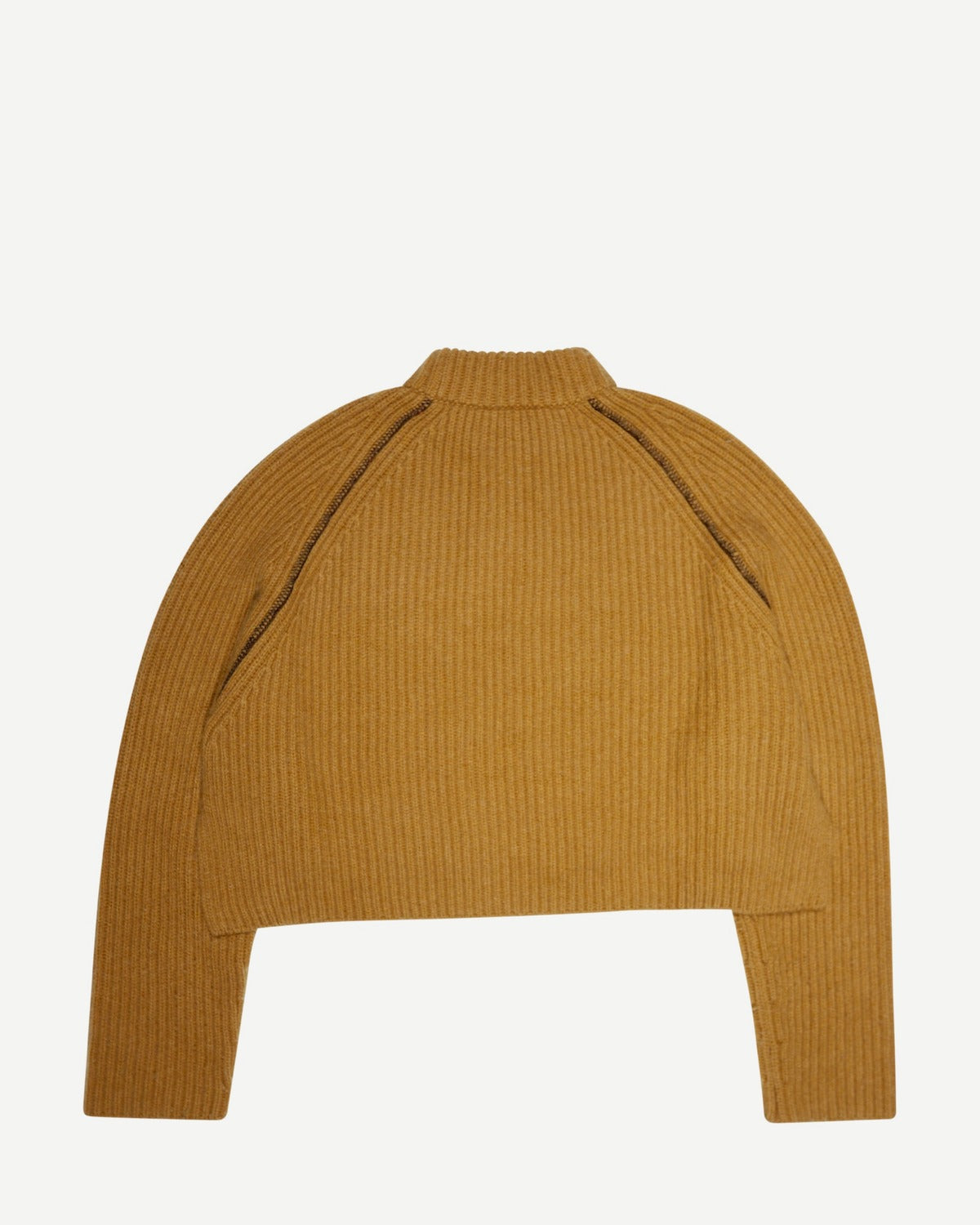 Celine by Phoebe Philo Cropped Brown Chunky Cashmere Knit