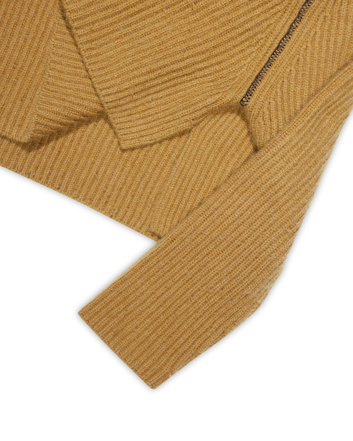 Celine by Phoebe Philo Cropped Brown Chunky Cashmere Knit