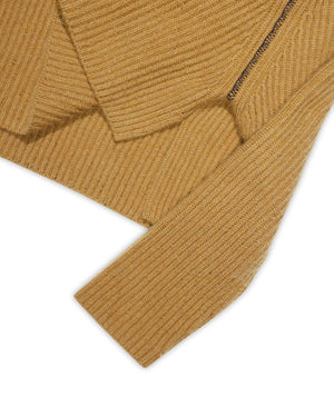 Celine by Phoebe Philo Cropped Brown Chunky Cashmere Knit