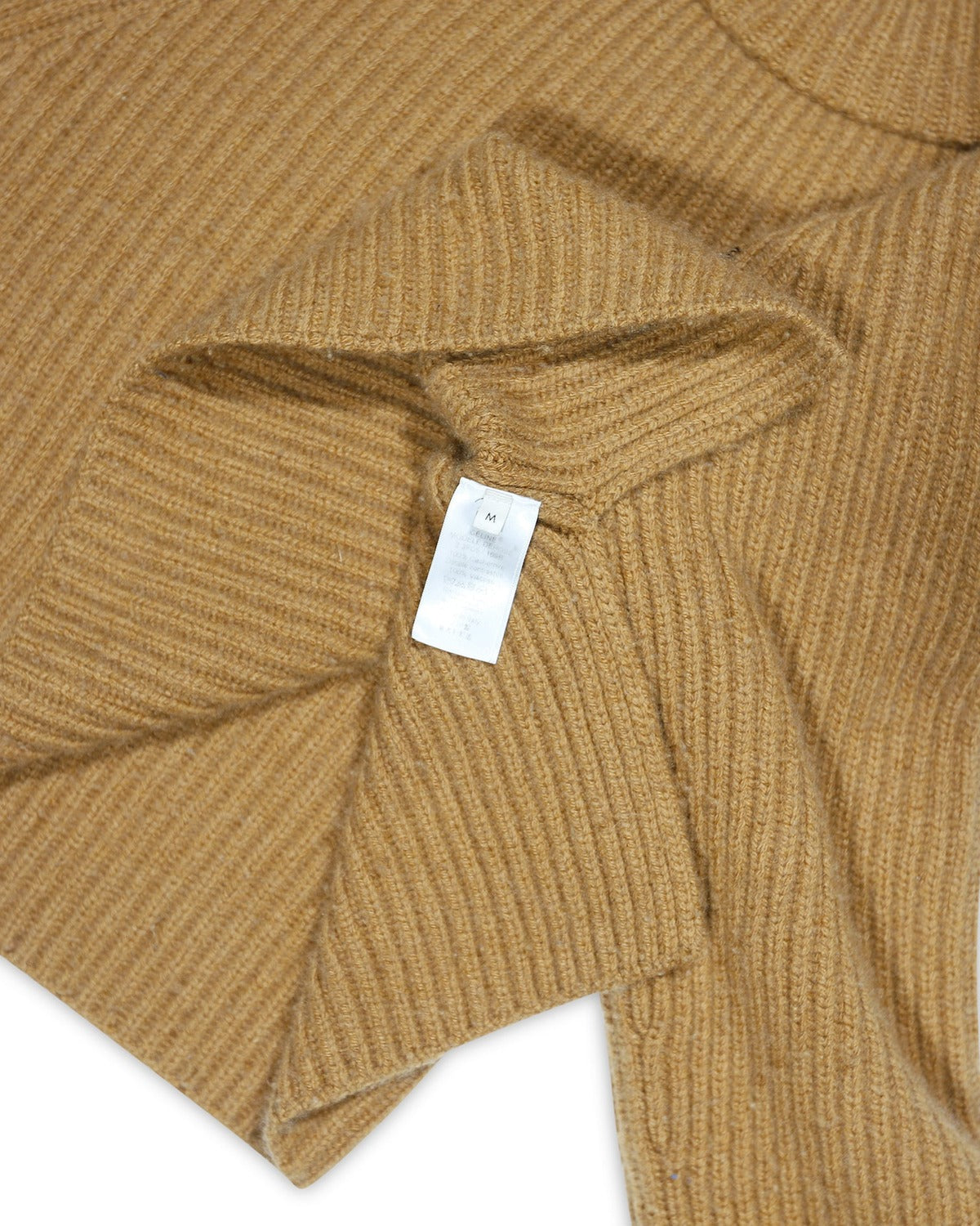 Celine by Phoebe Philo Cropped Brown Chunky Cashmere Knit