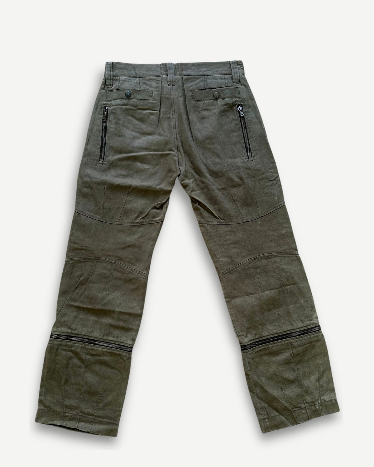Dolce & Gabbana FW03 Khaki Multizip Cargo Pants