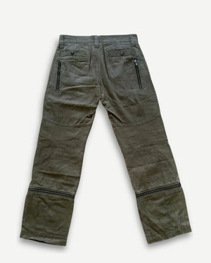 Dolce & Gabbana FW03 Khaki Multizip Cargo Pants