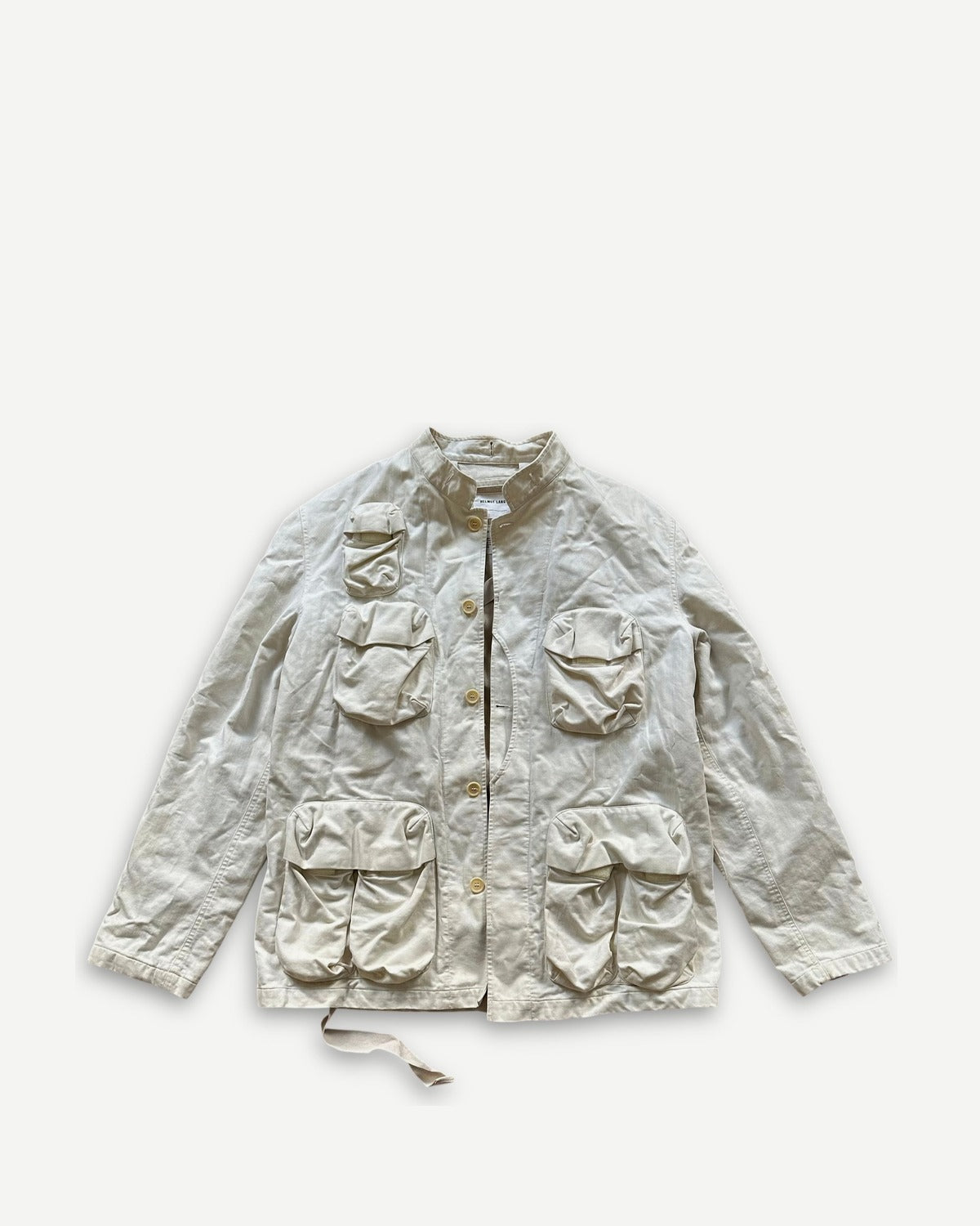 Helmut Lang SS00 White Cargo Bondage Jacket