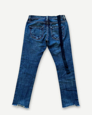 Rick Owens DRKSHDW Vintage Detroit Washed Blue Denim