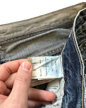 Rick Owens DRKSHDW Vintage Detroit Washed Blue Denim