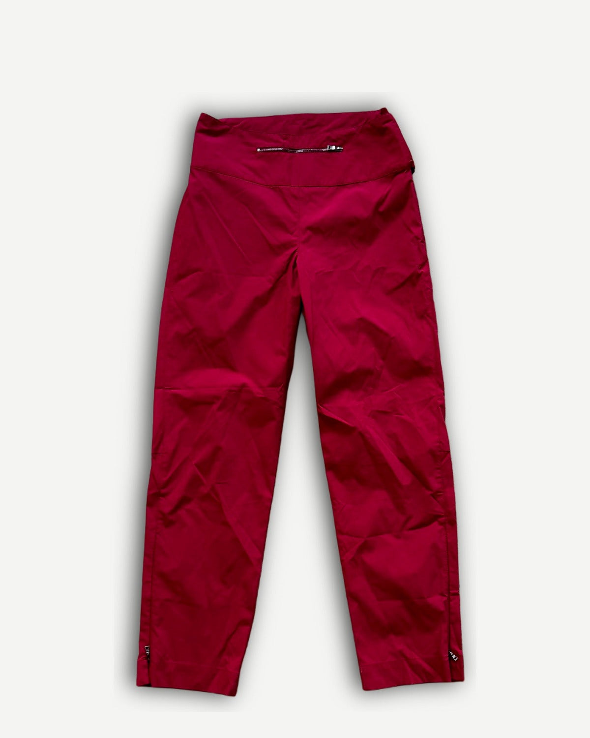 Prada 2000s Technical Red Nylon Pants