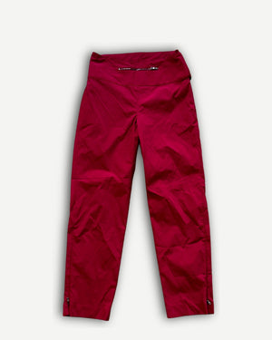 Prada 2000s Technical Red Nylon Pants