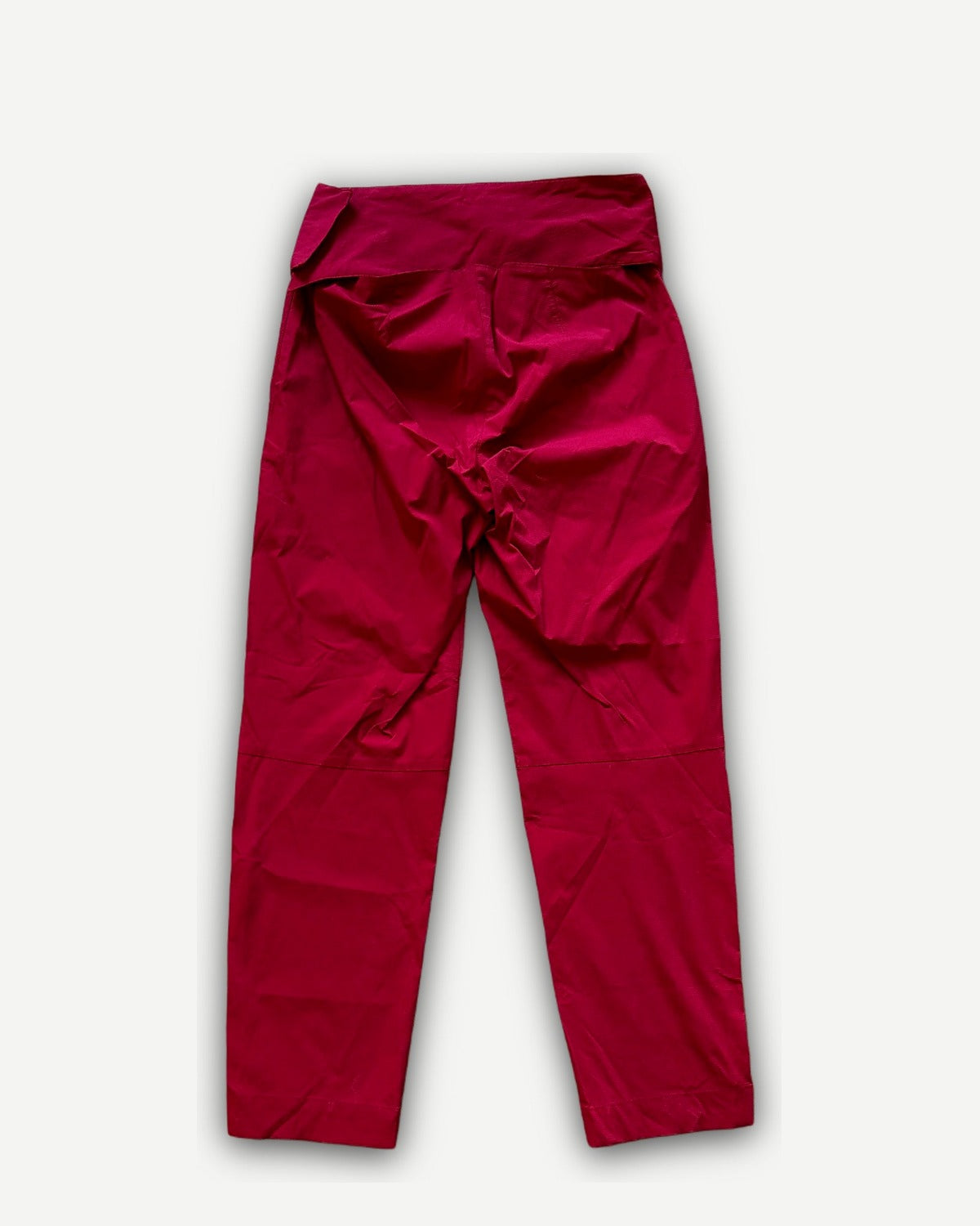 Prada 2000s Technical Red Nylon Pants